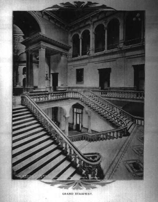 1880s photo of Iowa capitol interior