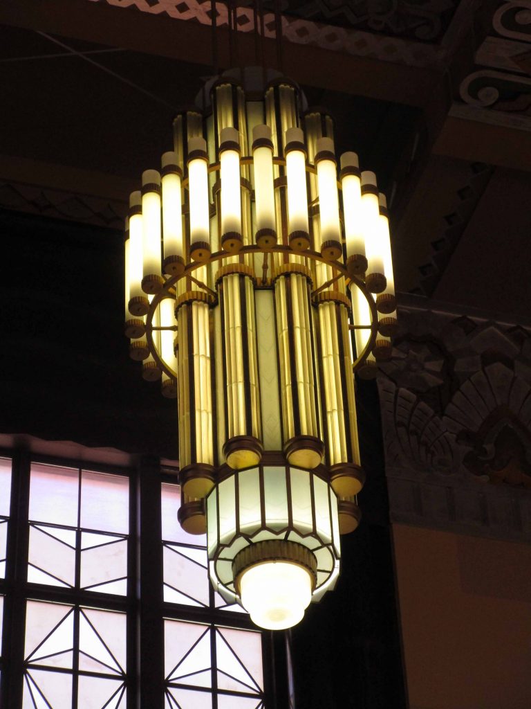 Chandelier at Union Station, Omaha