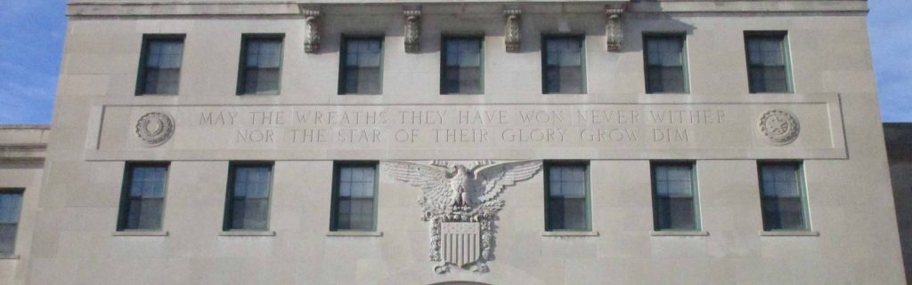 exterior of Veterans Memorial Building